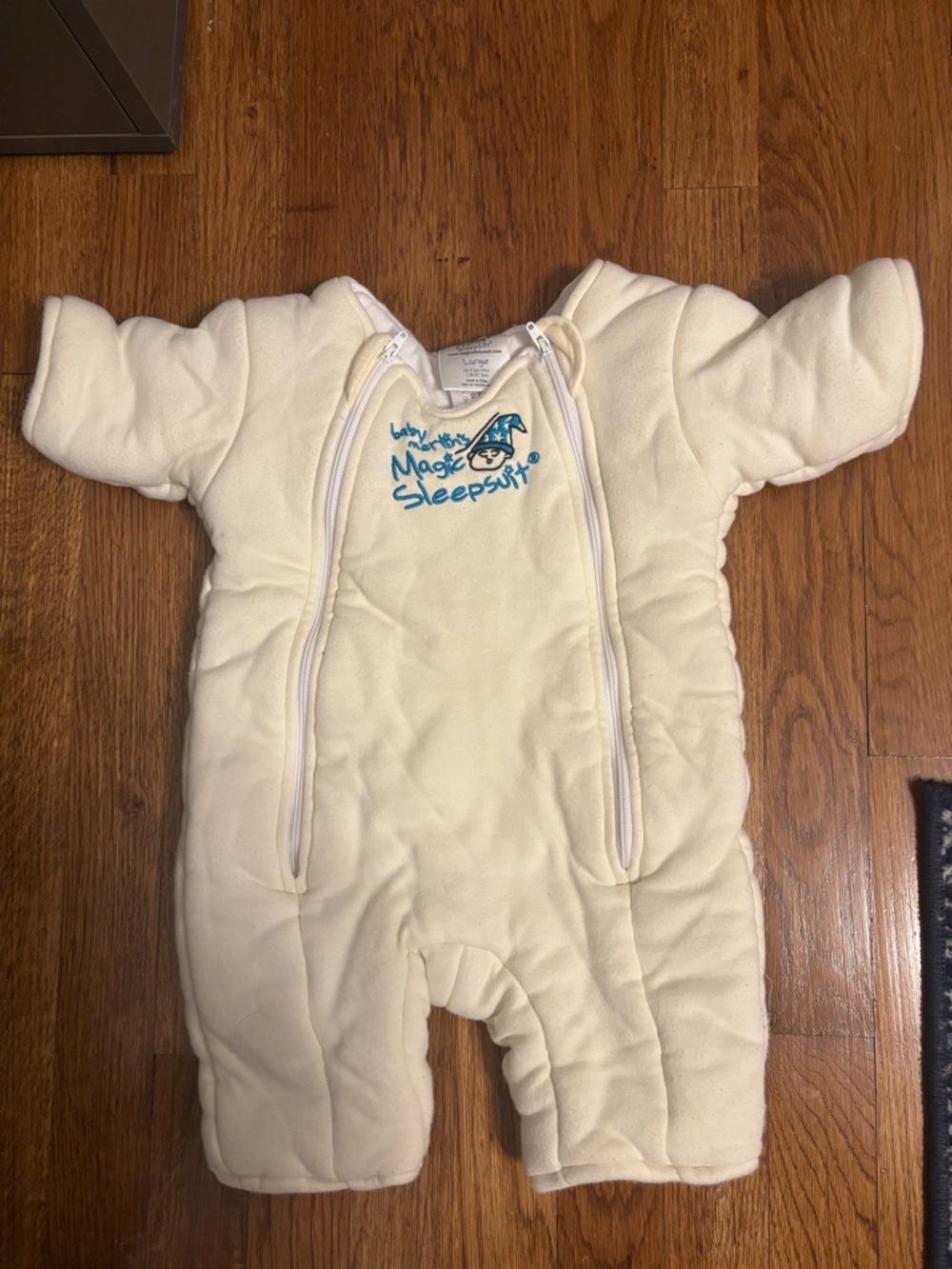 Baby Merlin’s Magic Sleepsuit Size Large (6-9 months) - Light Yellow